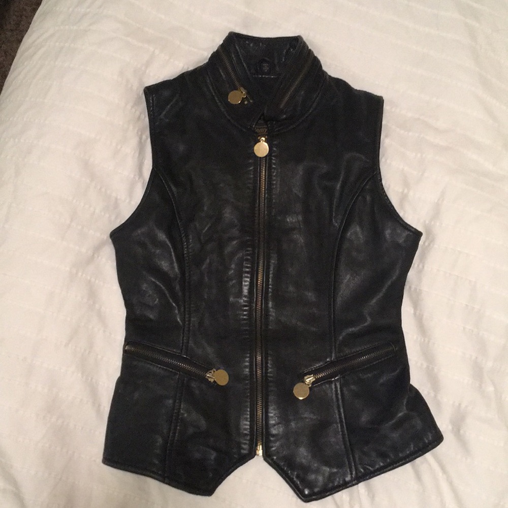 Leather vest